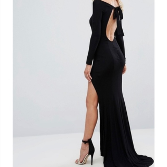 Gorgeous ASOS black backless dress size 6 - Picture 7 of 8